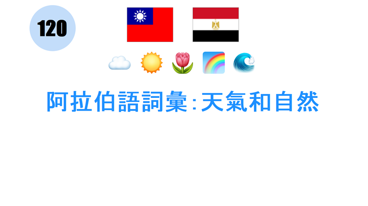 阿拉伯語詞彙：天氣和自然